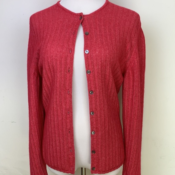 Clan Douglas Luxury Cashmere Silk Cardigan Large - Picture 2 of 9
